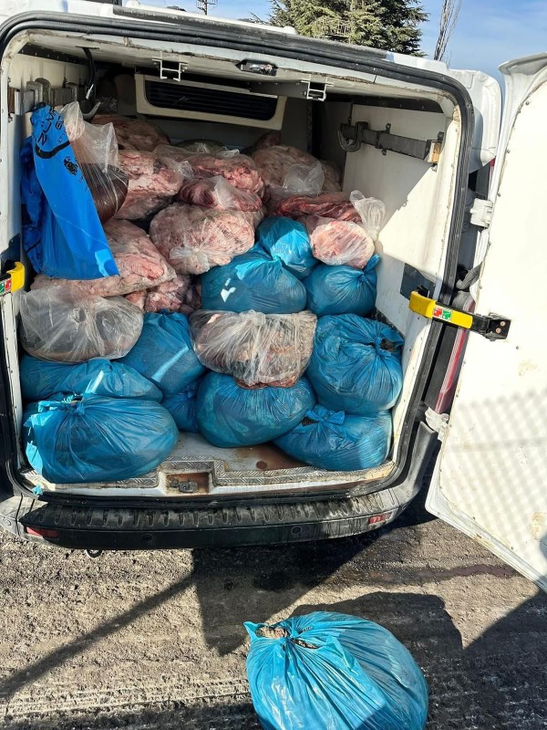 Tekirdağ'da 2 ton sakatat ele geçirildi