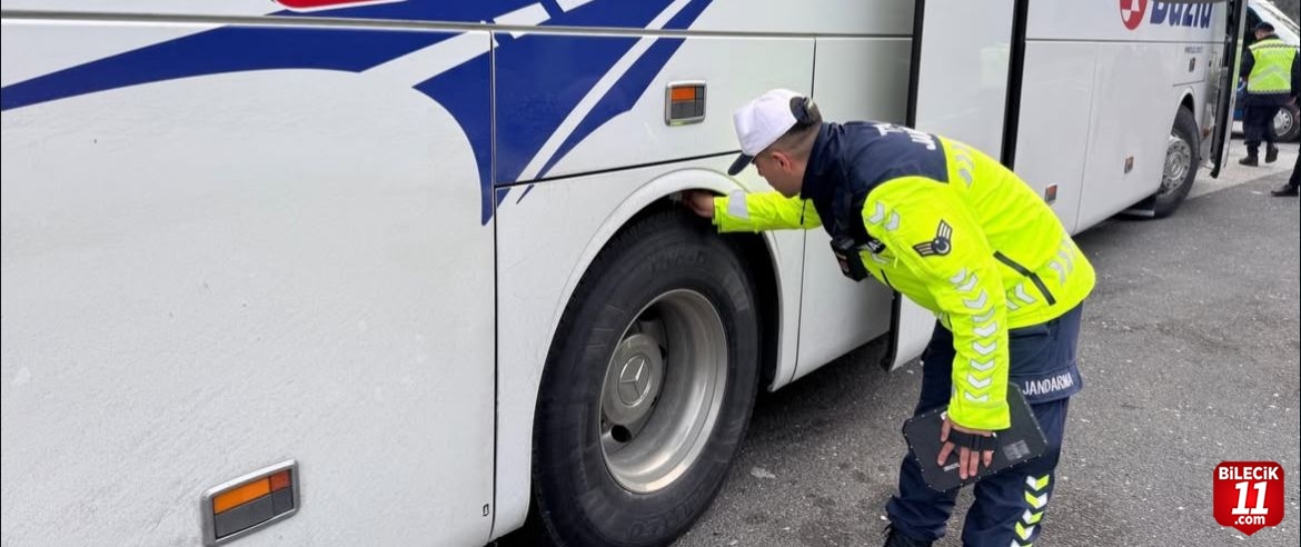 Bilecik’te Ticari Araçlara Kış Lastiği Denetimi