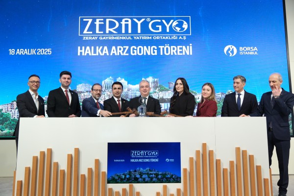 Borsa İstanbul'da gong Zeray Gayrimenkul Yatırım Ortaklığı AŞ için çaldı