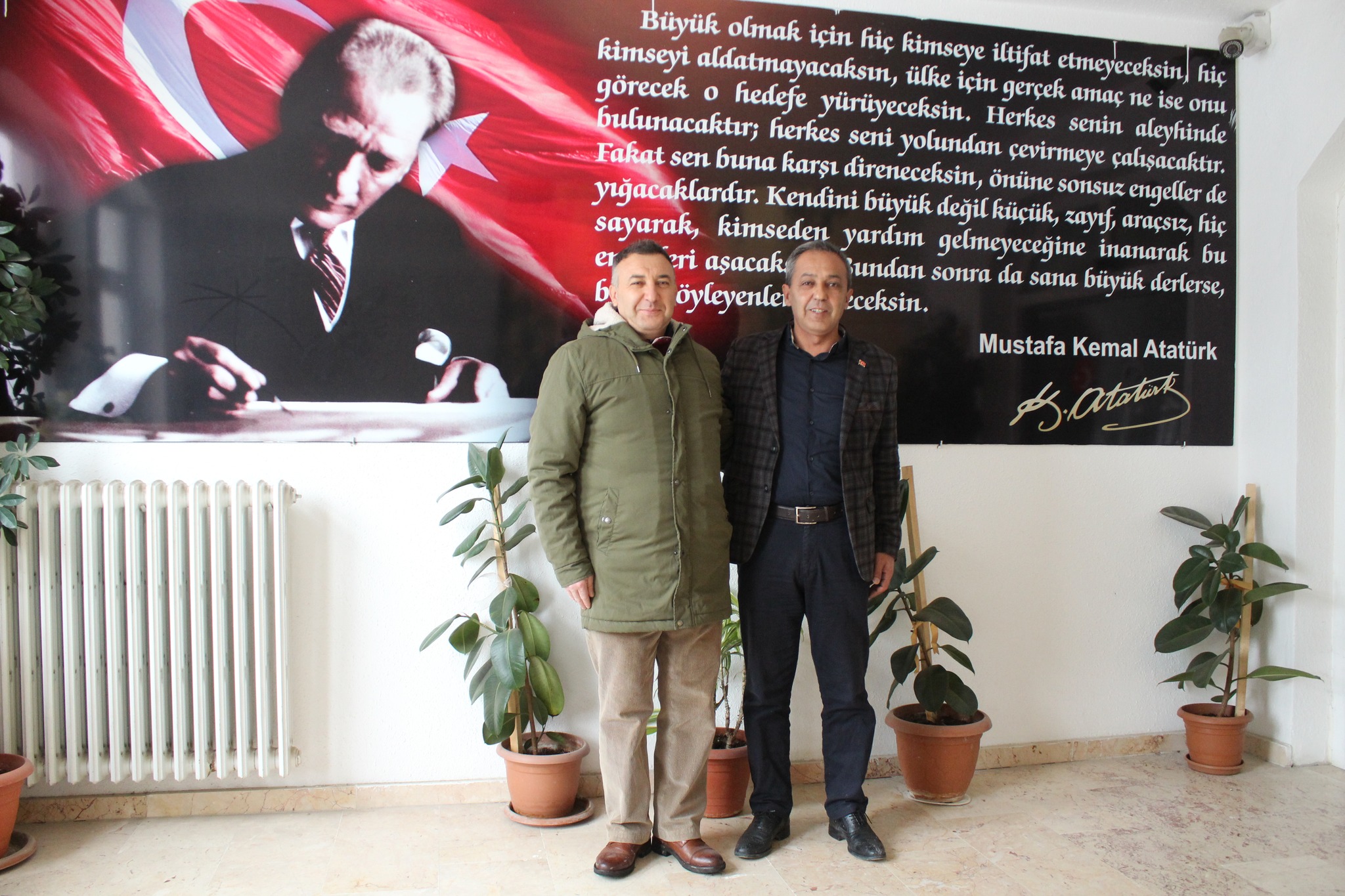 ÇAYIR'DAN BAŞKAN ÖZDEN'E VEDA ZİYARETİ