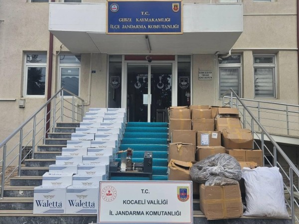 Kocaeli'de 810 kilogram gümrük kaçağı tütün ele geçirildi