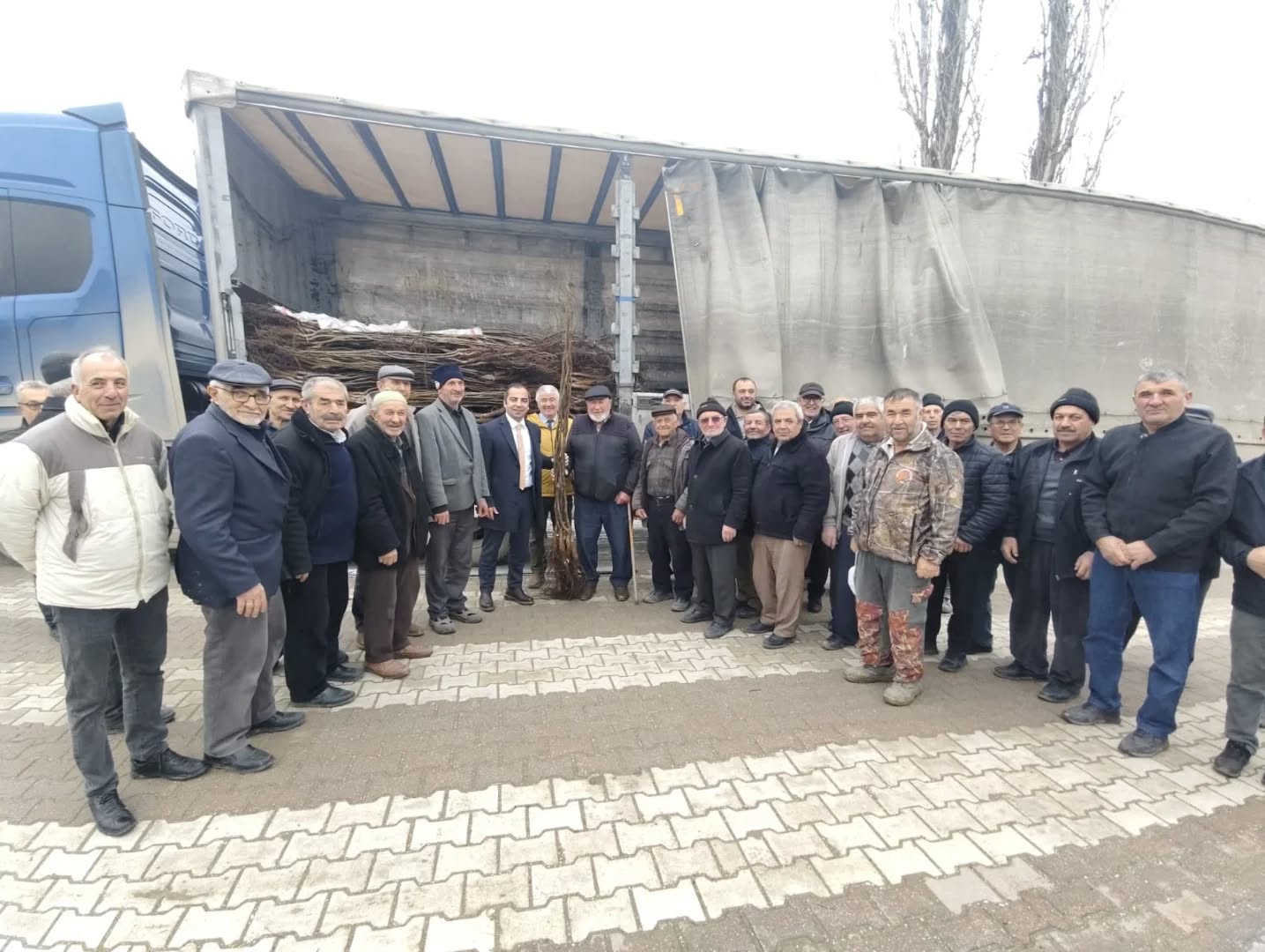 YENİPAZAR'DA MAVİ SERTİFİKALI FİDANLAR TOPRAKLA BULUŞTU