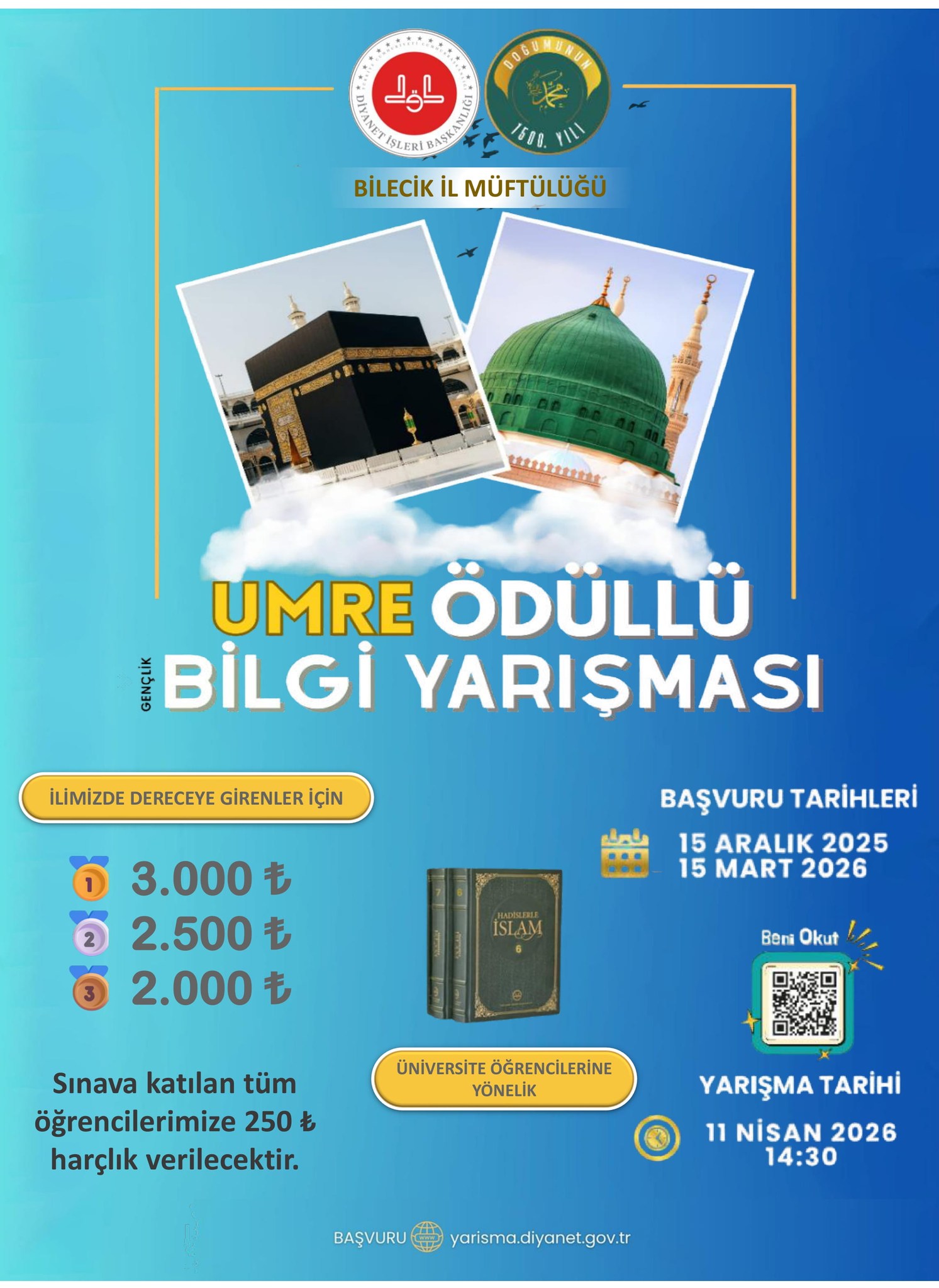 Bilecik'te Umre Ödüllü Bilgi Yarışması