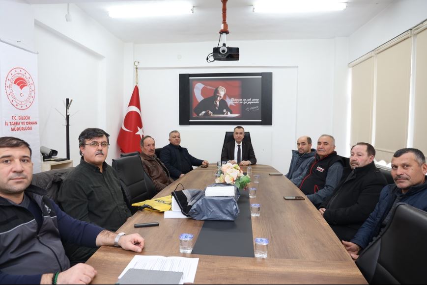 BİLECİK'TE ZİRAAT ODALARI İLE DEĞERLENDİRME TOPLANTISI