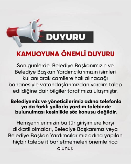 Bozüyük Belediyesi Duyurdu
