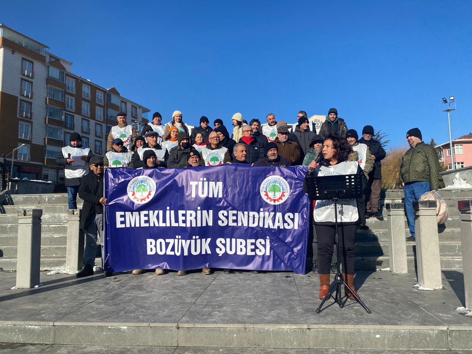 Tüm Emeklilerin Sendikası’ndan Bozüyük’te Sert Tepki