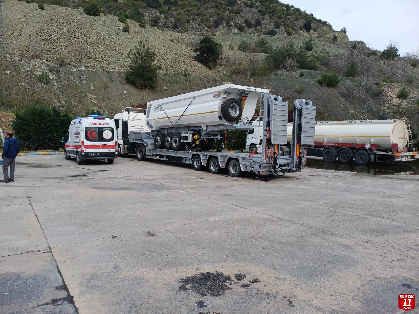 BİLECİK'TE İŞ KAZASI;1 YARALI