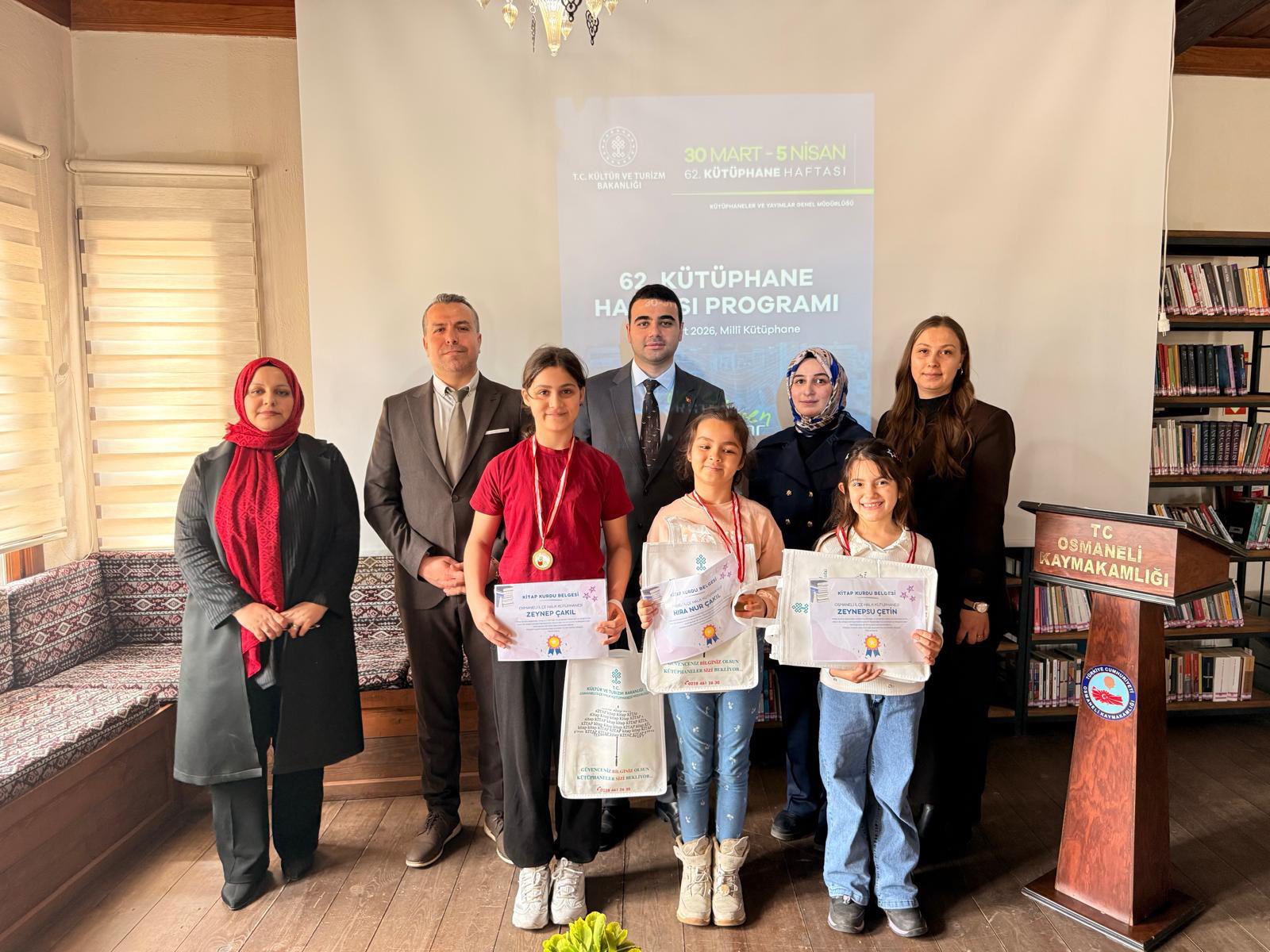 Osmaneli’de 62. Kütüphane Haftası Programı Gerçekleştirildi