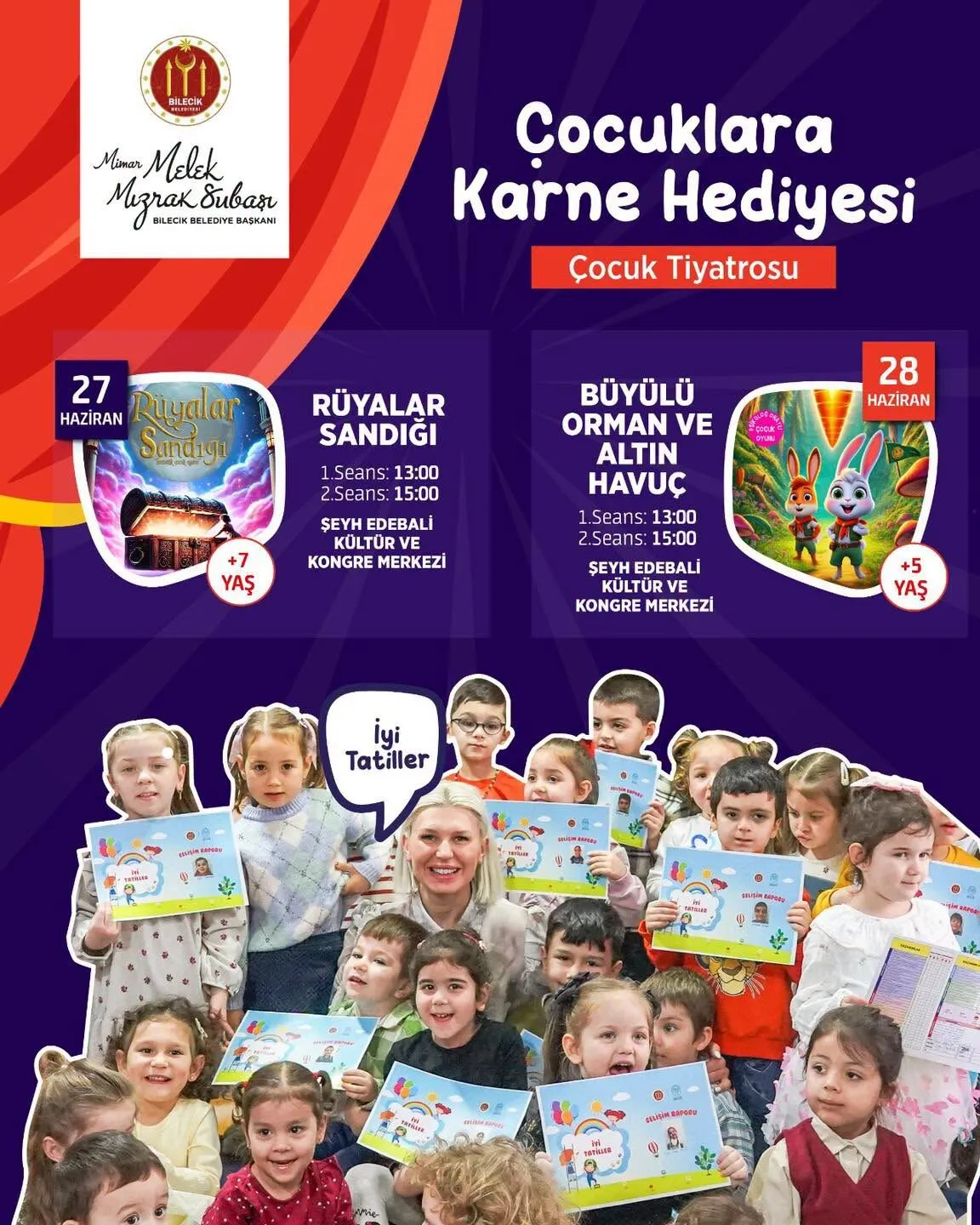 ÇOCUKLAR; KARNE HEDİYENİZ BELEDİYE'DEN