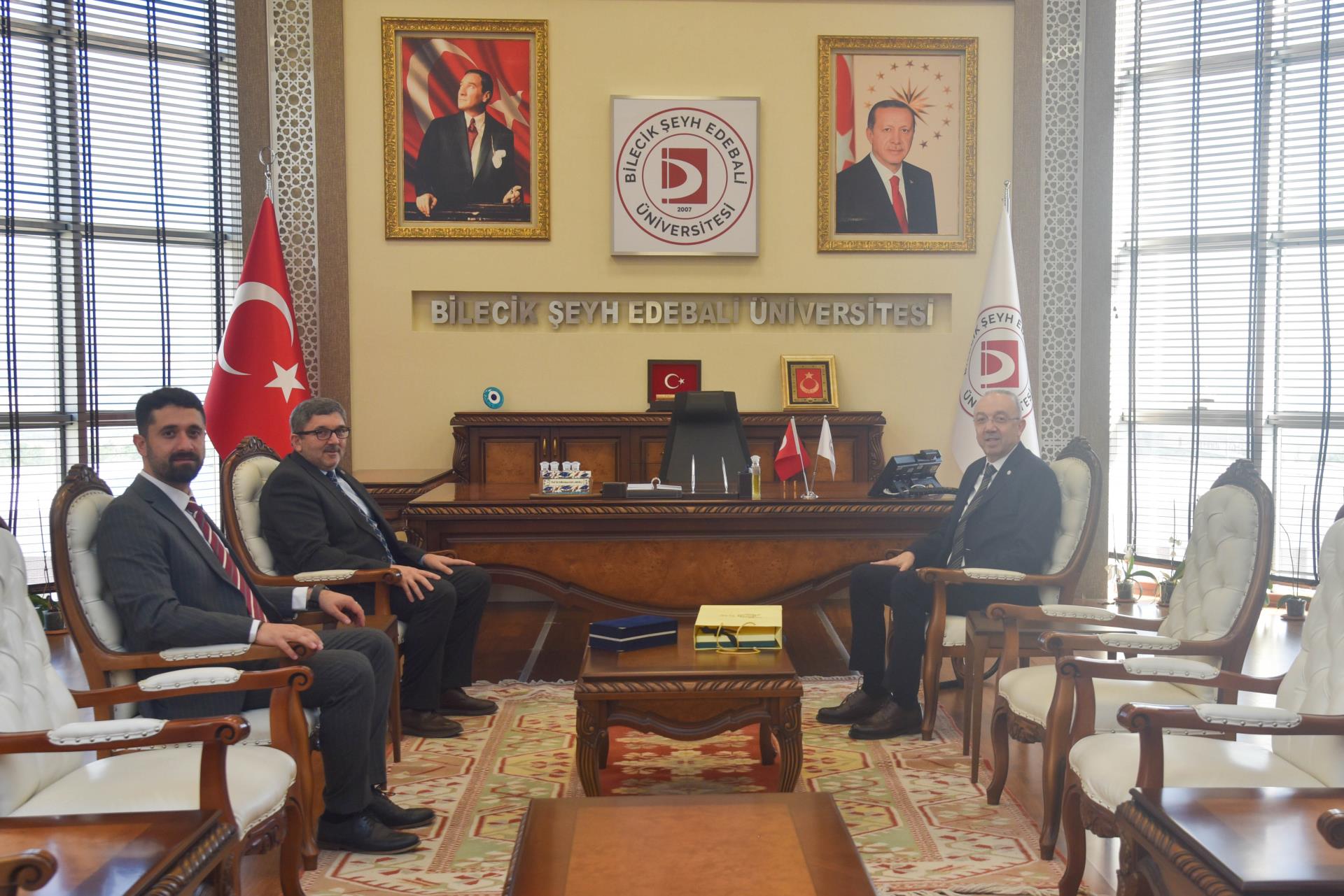 DEMİRCİ VE ÇELİK'TEN REKTÖR HOCA'YA ZİYARET