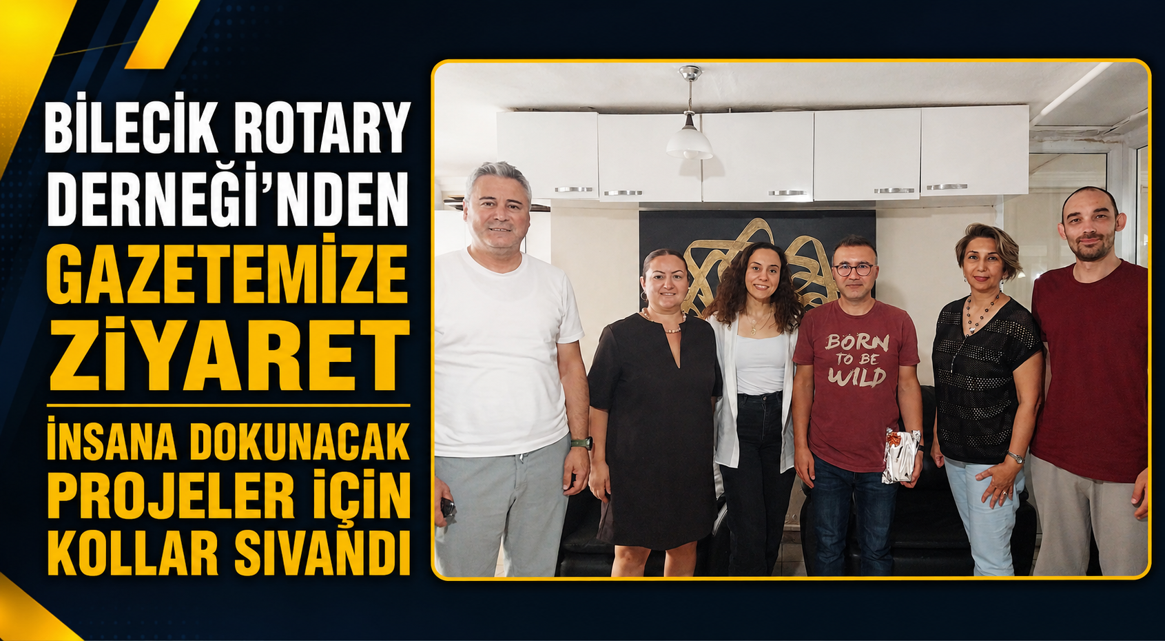 Bilecik Rotary Derneği'nden Gazetemize Ziyaret İnsana Dokunacak Projeler İçin Kollar Sıvandı