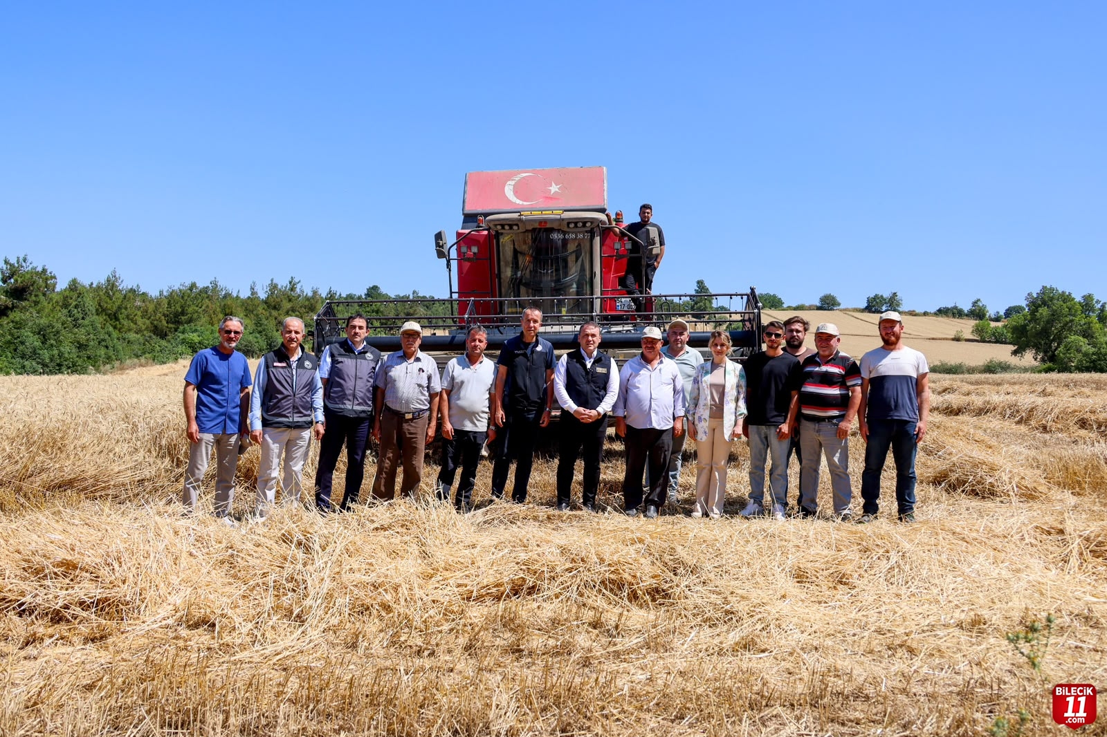 BİLECİK'TE BUĞDAY HASADI BAŞLADI