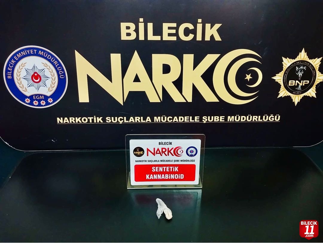 BİLECİK'TE UYUŞTURUCU OPERASYONU