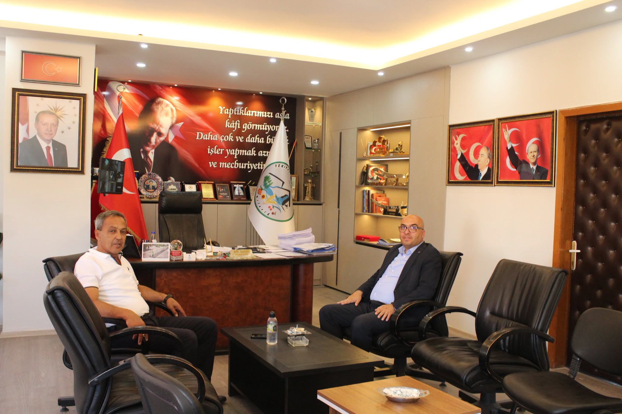 İlçe Milli Eğitim Müdürü Işık'tan Başkan Özden'e veda ziyareti