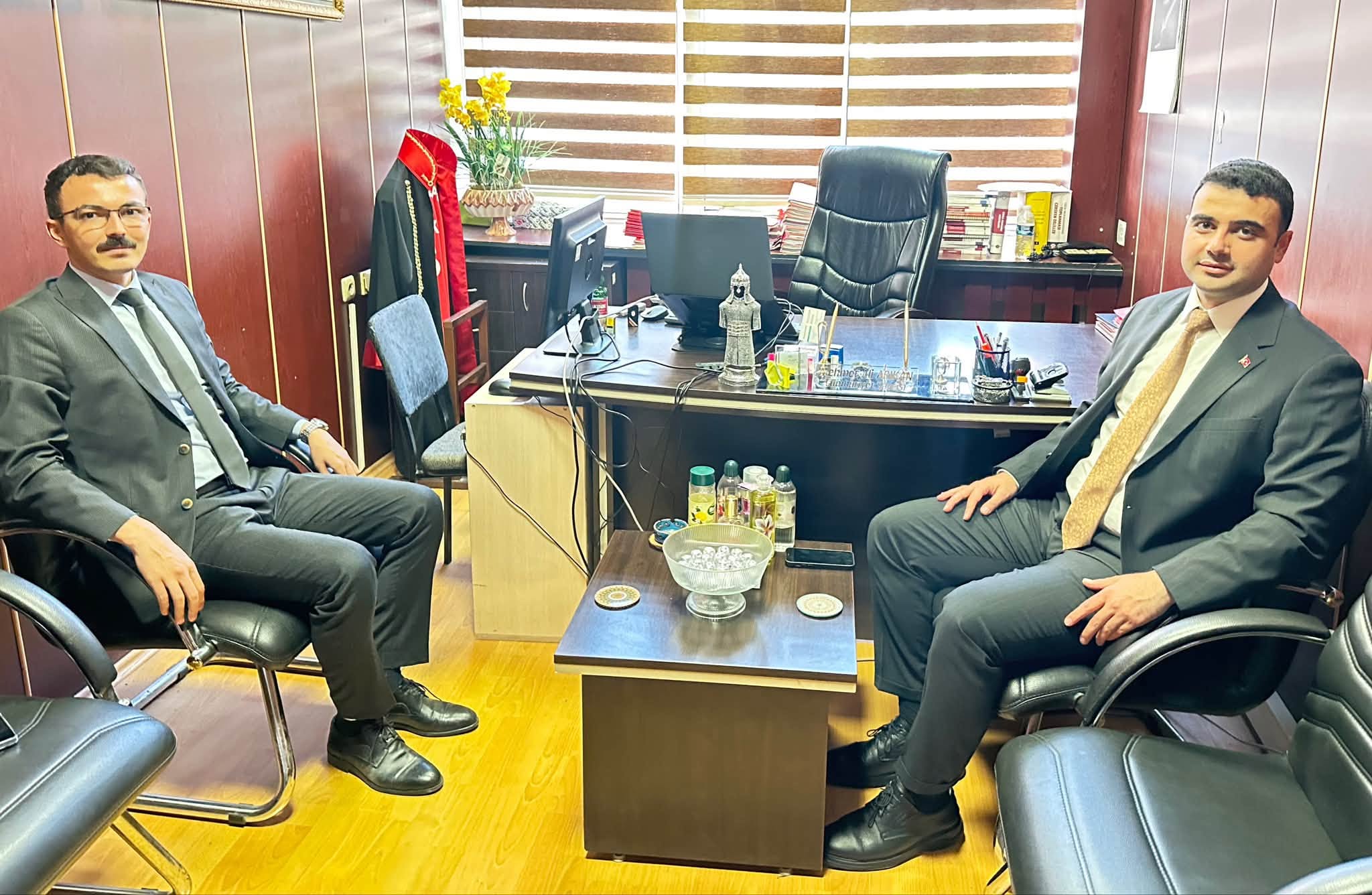 Kaymakam Kılıç'tan adliye mensuplarına veda ziyareti