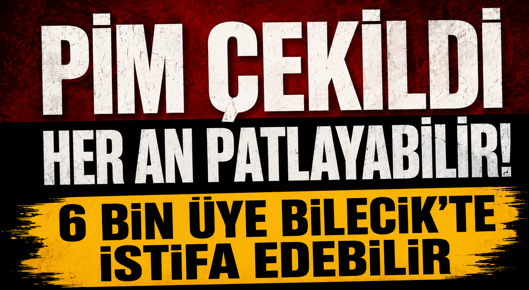 Pim çekildi her an patlayabilir!