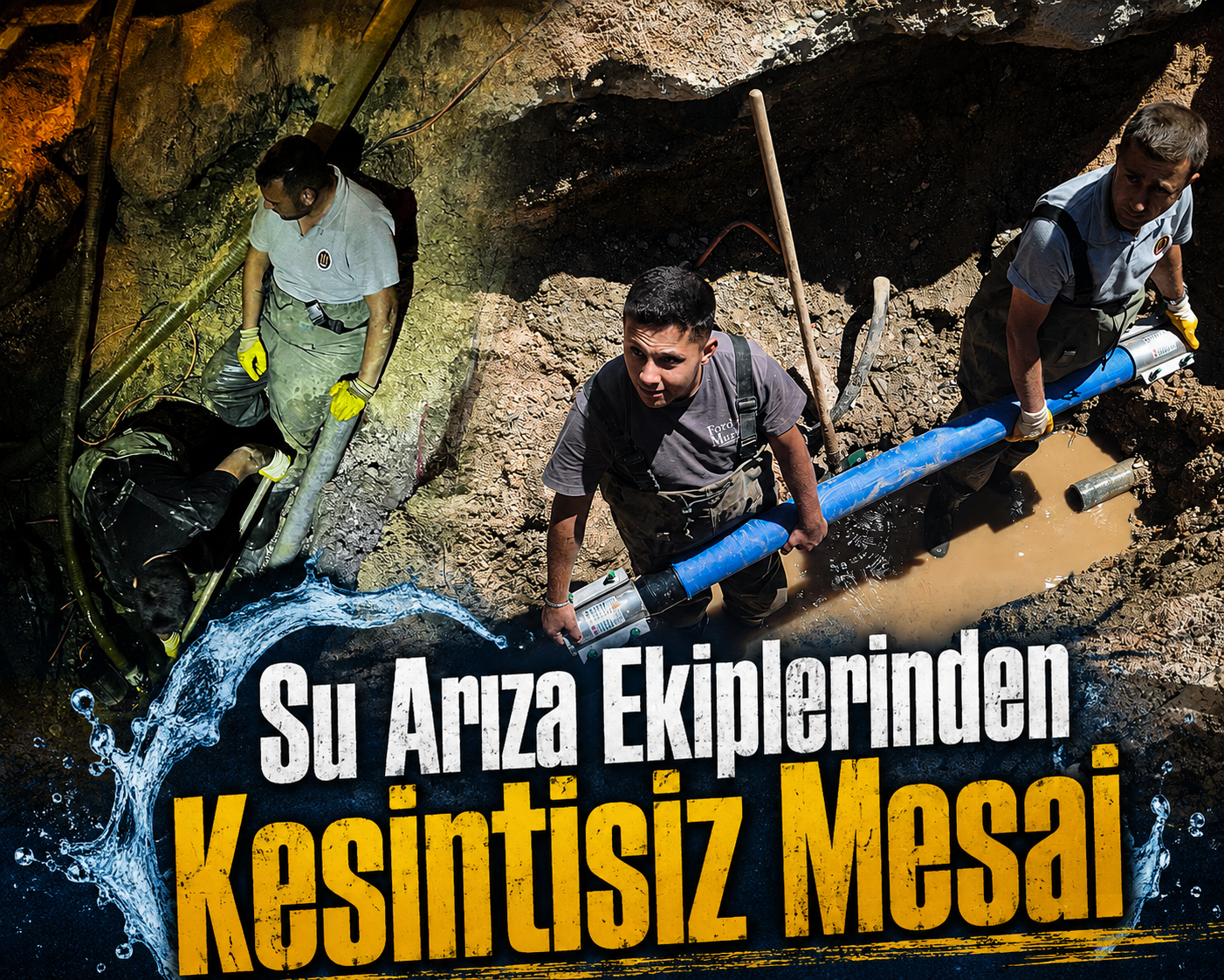 Su Arıza Ekiplerinden Kesintisiz Mesai