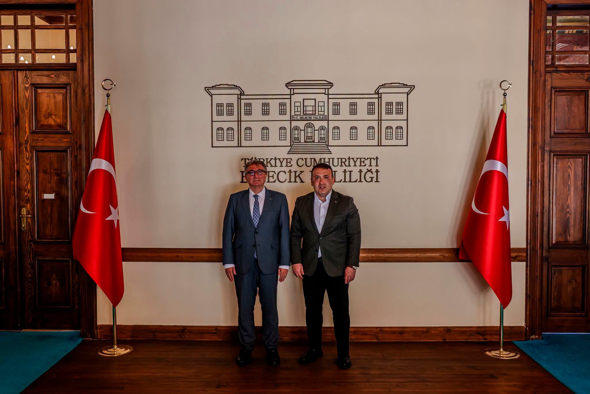 Vali Sözer, Kaymakam Helvacı’yı Kabul Etti
