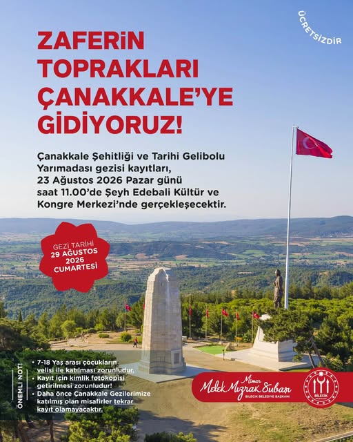 Bilecik Belediyesi’nden Çanakkale Gezisi