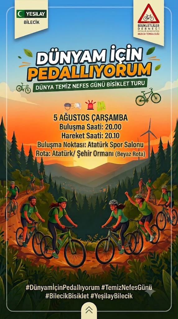 Bilecik'te Pedallar Çevrilecek