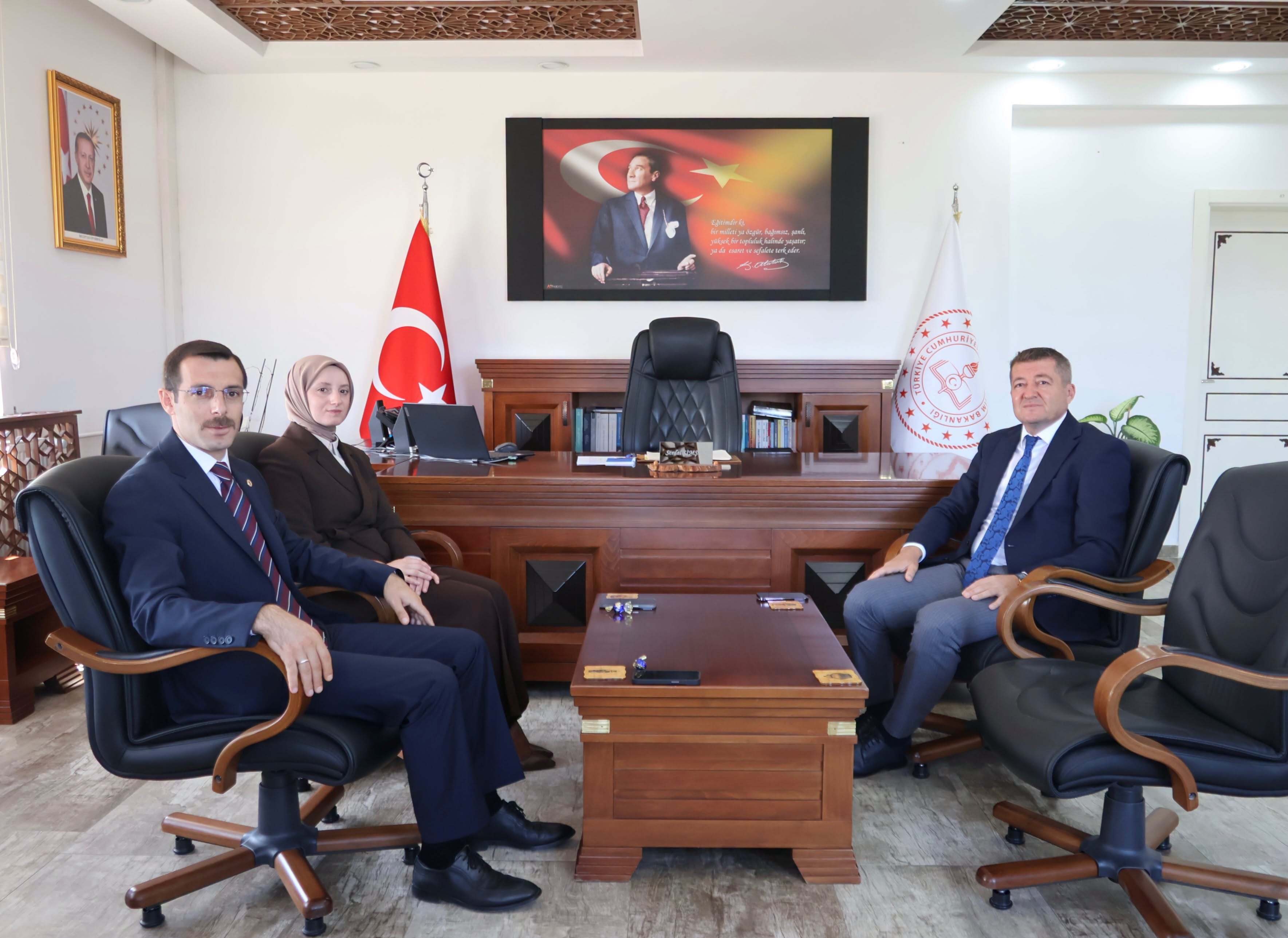 Kaymakamlardan Müdür Şimşek’e Ziyaret