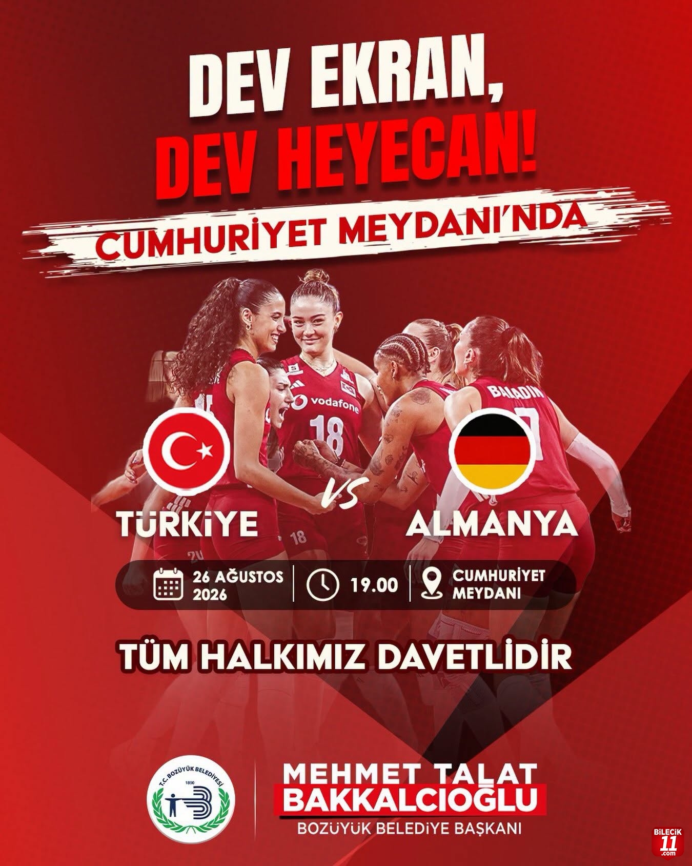 MİLLİ HEYECAN DEV EKRANDA İZLENECEK