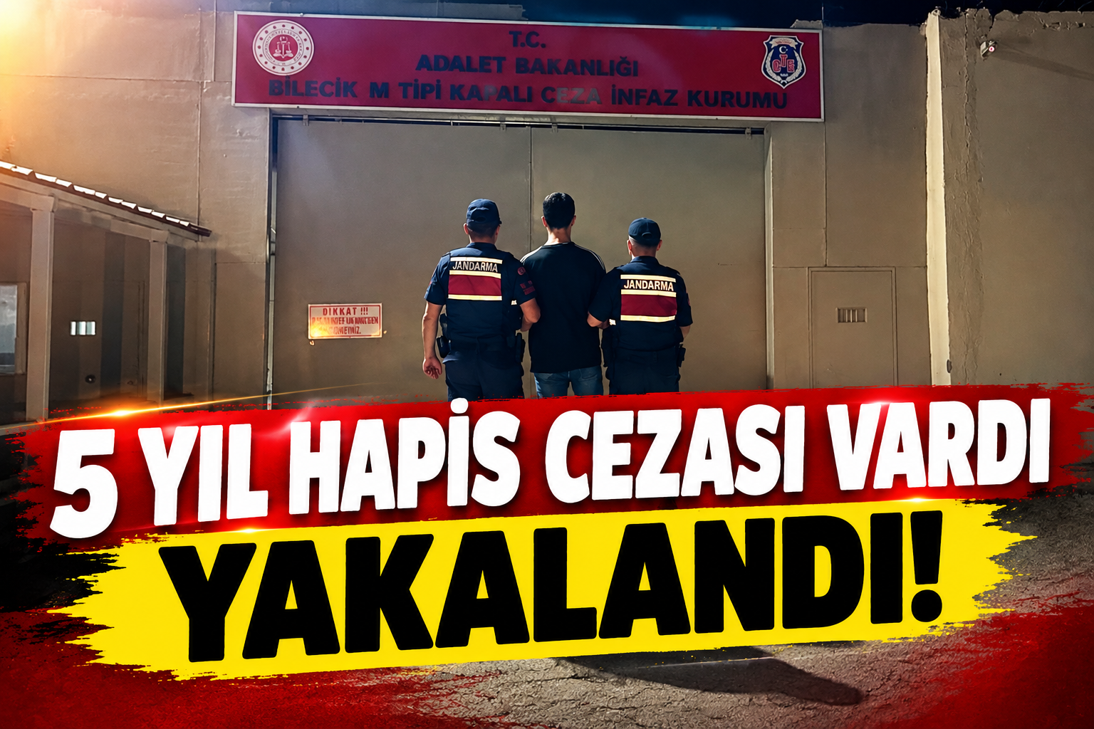 5 YIL HAPİS CEZASI VARDI YAKALANDI!