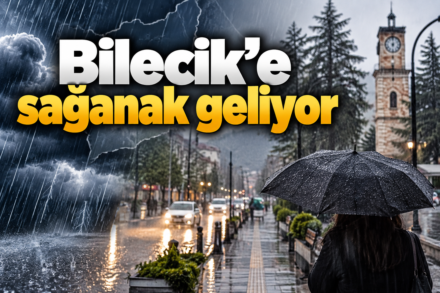 Bilecik'e sağanak geliyor