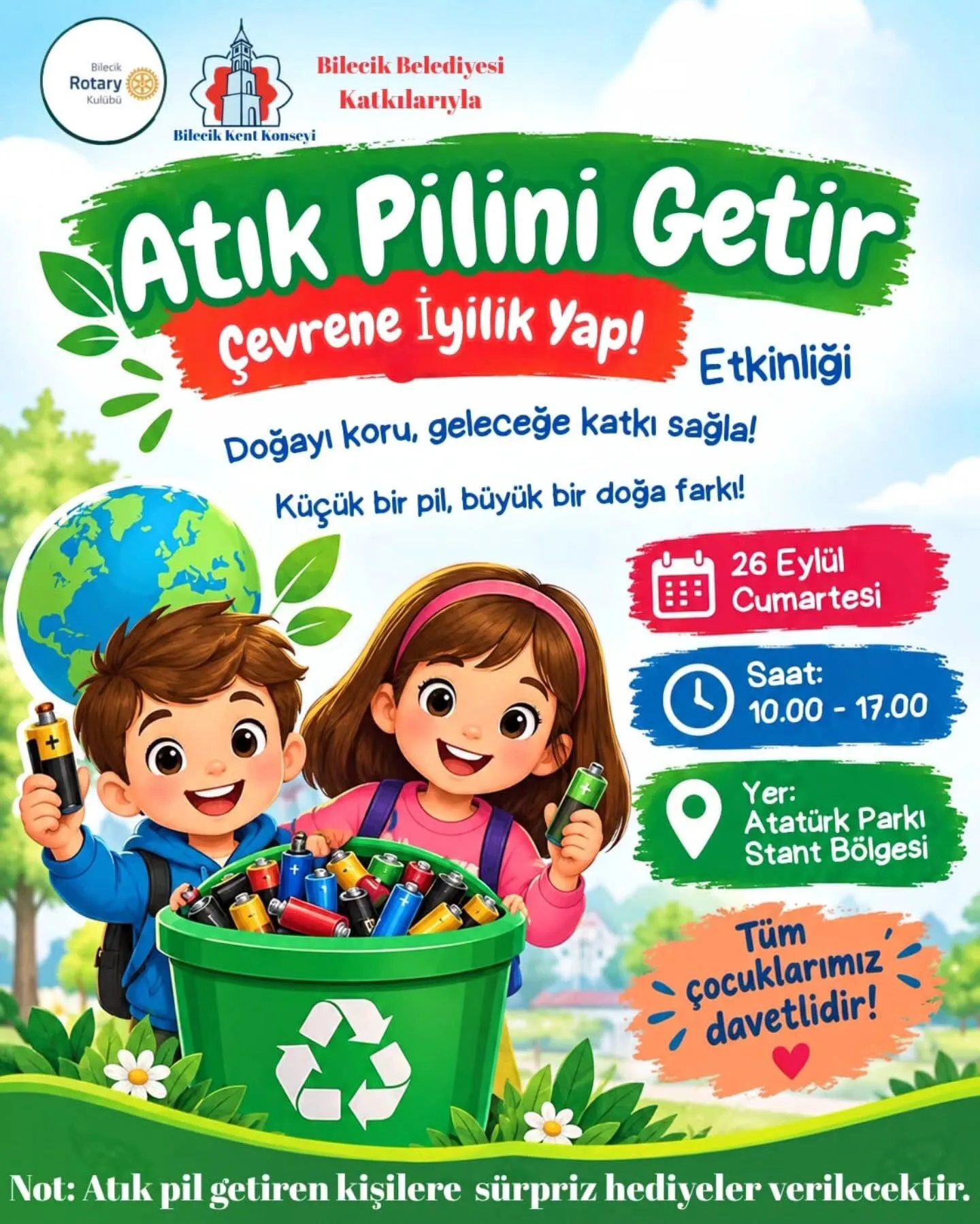 HAYDİ ÇOCUKLAR; ATIK PİLİNİ GETİR