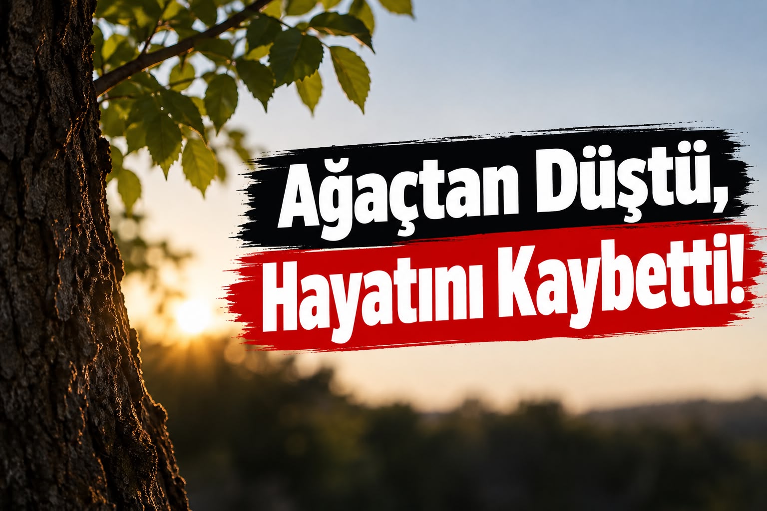 Ağaçtan Düştü, Hayatını Kaybetti