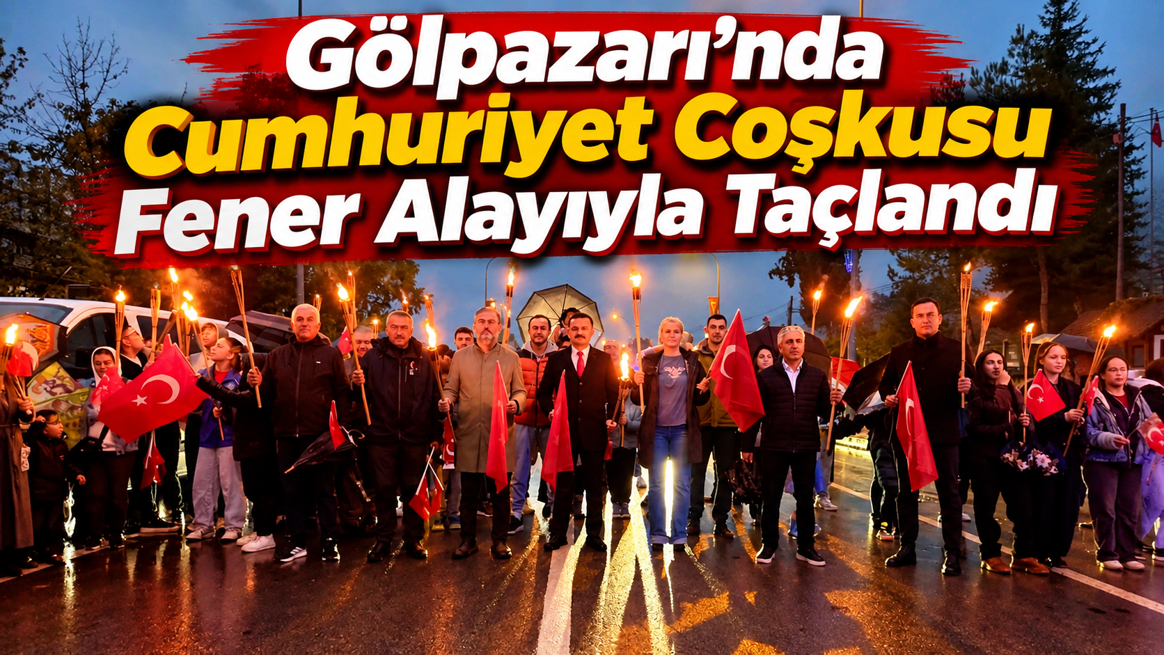 Gölpazarı’nda Cumhuriyet Coşkusu Fener Alayıyla Taçlandı